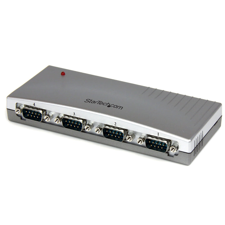 4 Port USB to Serial RS232 Adapter - DB9M - RS232 Extension - Serial to USB, TAA (ICUSB2324)