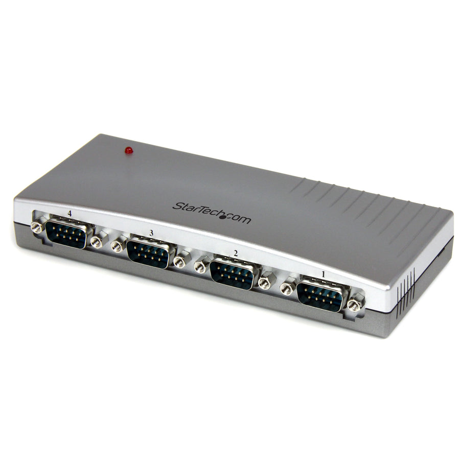 4 Port USB to Serial RS232 Adapter - DB9M - RS232 Extension - Serial to USB, TAA (ICUSB2324)