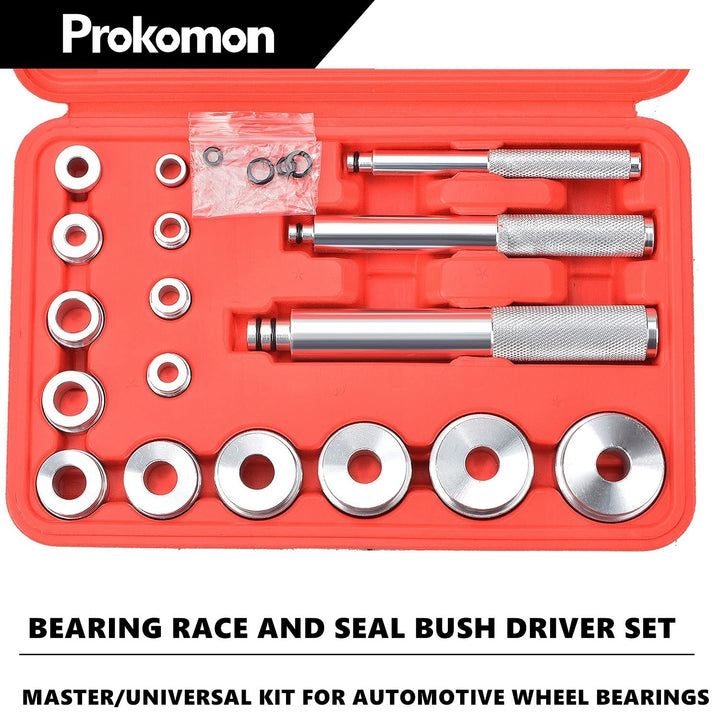 17 Pcs Bearing Race and Seal Bush Driver Set – Master/Universal Kit for Automotive Wheel Bearings