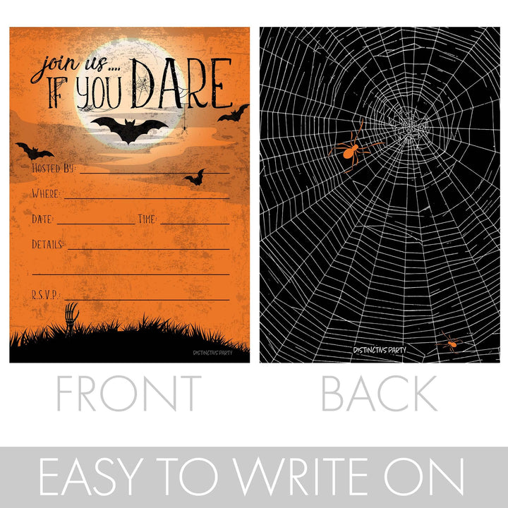 Halloween Party Invitation Cards and Envelopes, 12 Count