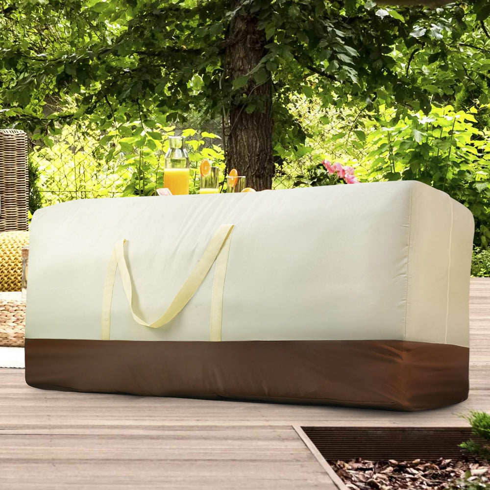 Outdoor Cushion Storage Bag, 60 Inch Patio Cushion Storage Bag for Patio Furniture Cushion, 420D Extra Large Waterproof Storage Bags with Zipper and Handle.