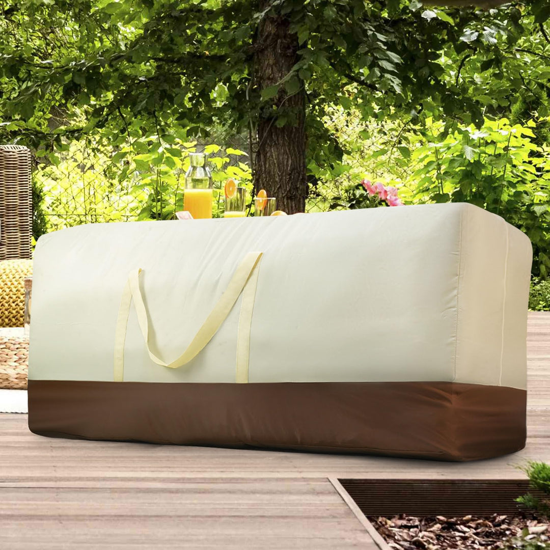 Outdoor Cushion Storage Bag, 60 Inch Patio Cushion Storage Bag for Patio Furniture Cushion, 420D Extra Large Waterproof Storage Bags with Zipper and Handle.