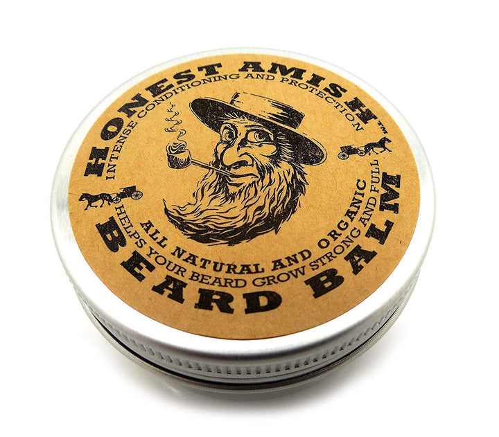 Beard Balm Leave-in Conditioner - Made with only Natural and Organic Ingredients - 2 Ounce Tin