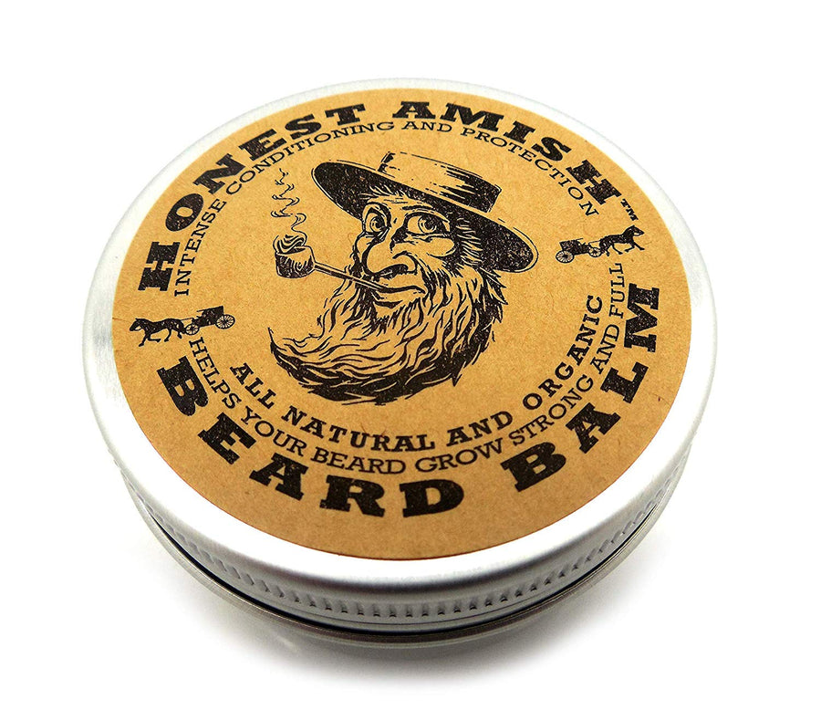 Beard Balm Leave-in Conditioner - Made with only Natural and Organic Ingredients - 2 Ounce Tin