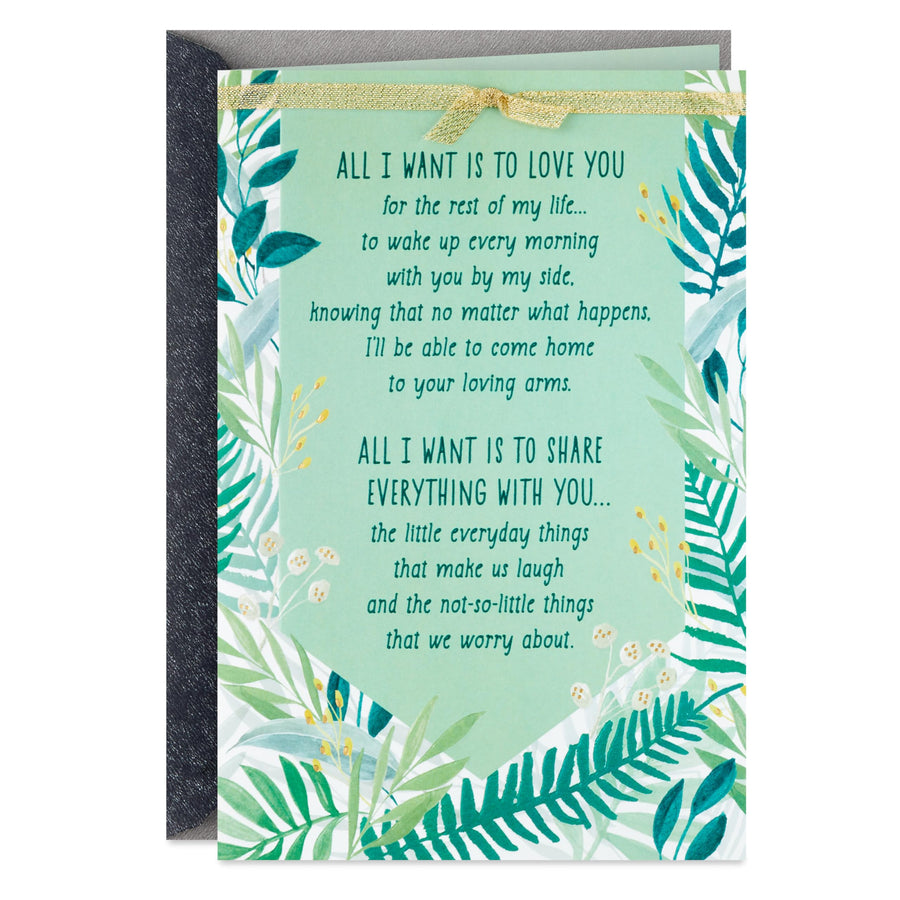 Love Card or Anniversary Card (Love You For the Rest of My Life)