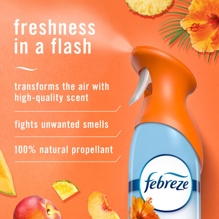 Air Mist Air Freshener Spray, Odor-Fighting Room Spray, Air Fresheners for Home and Bathroom and Kitchen, Aerosol Can, Hawaiian Aloha Scent, 8.8oz, 1 Count