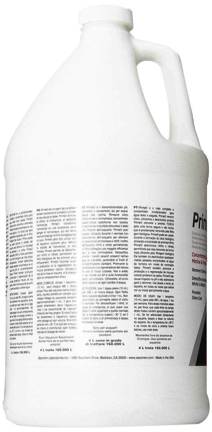 Prime Fresh and Saltwater Conditioner - Chemical Remover and Detoxifier 1 gal