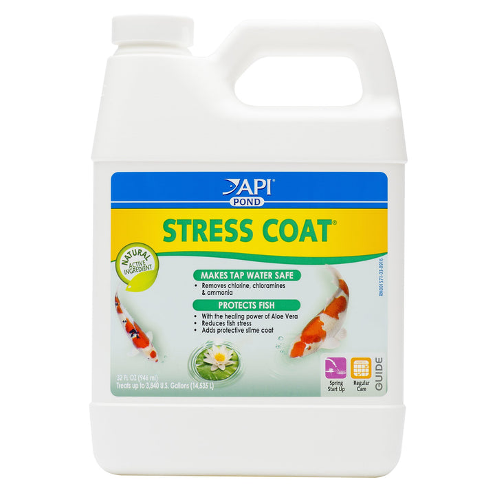 POND STRESS COAT Pond Water Conditioner 32-Ounce Bottle