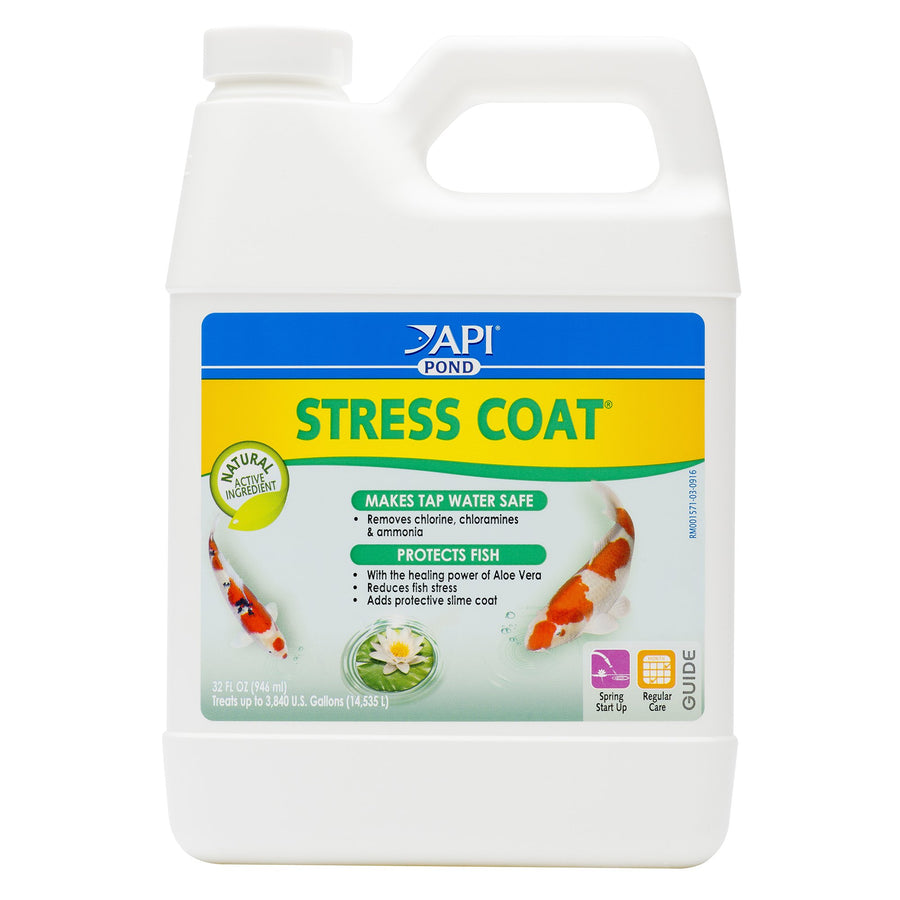 POND STRESS COAT Pond Water Conditioner 32-Ounce Bottle