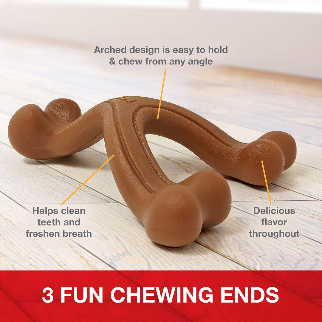 Ergonomic Hold & Chew Wishbone Power Chew Durable Dog Toy Large - Up to 50 lbs.
