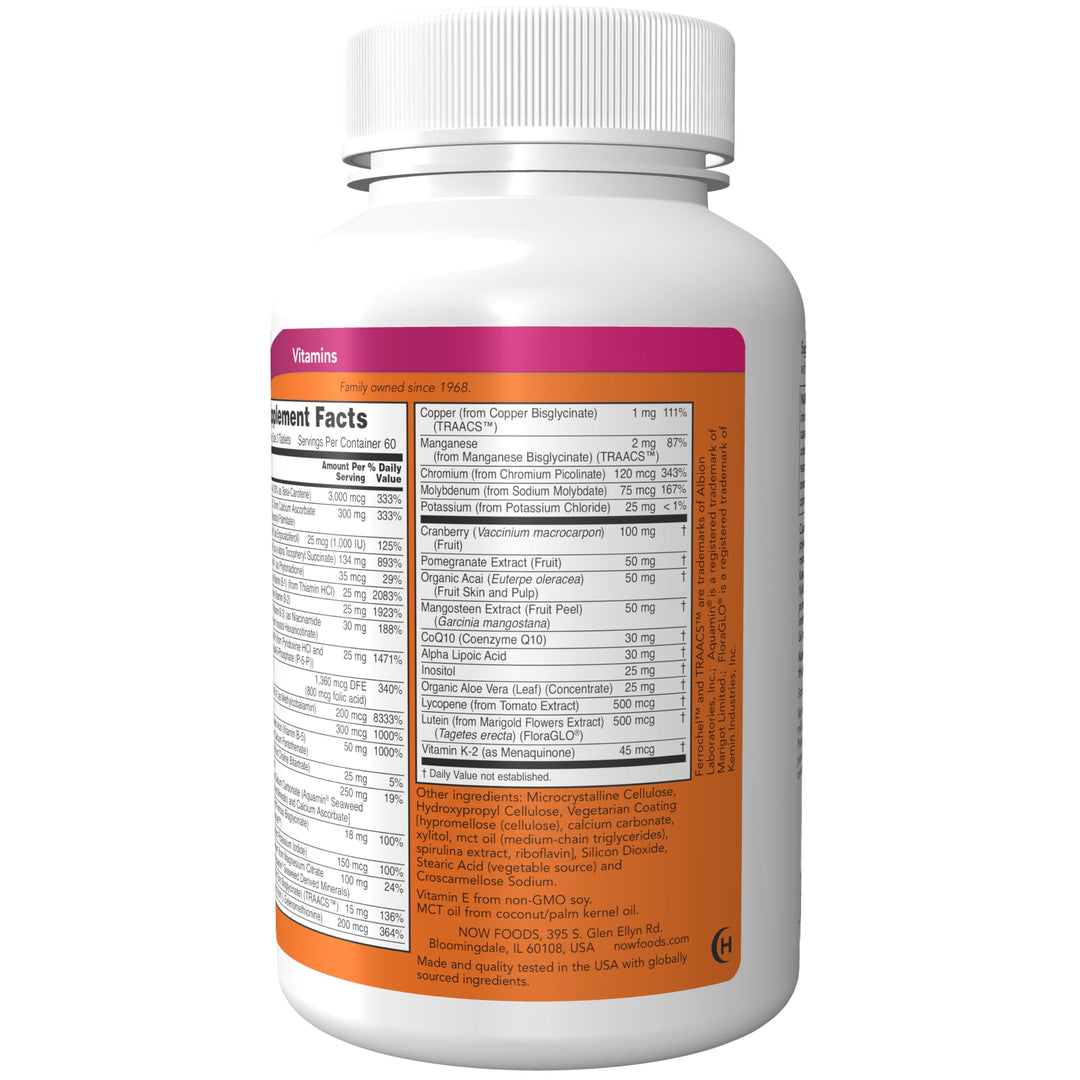 Supplements, Eve™ Women's Multivitamin with Cranberry, Alpha Lipoic Acid and CoQ10, plus Superfruits - Pomegranate, Acai & Mangosteen, 180 Tablets