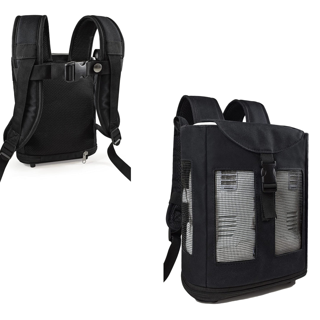 O2TOTES Ultra Lightweight Backpack For Inogen One G3 Unit (Patented Design) (black) Lightweight at under 14 ounces