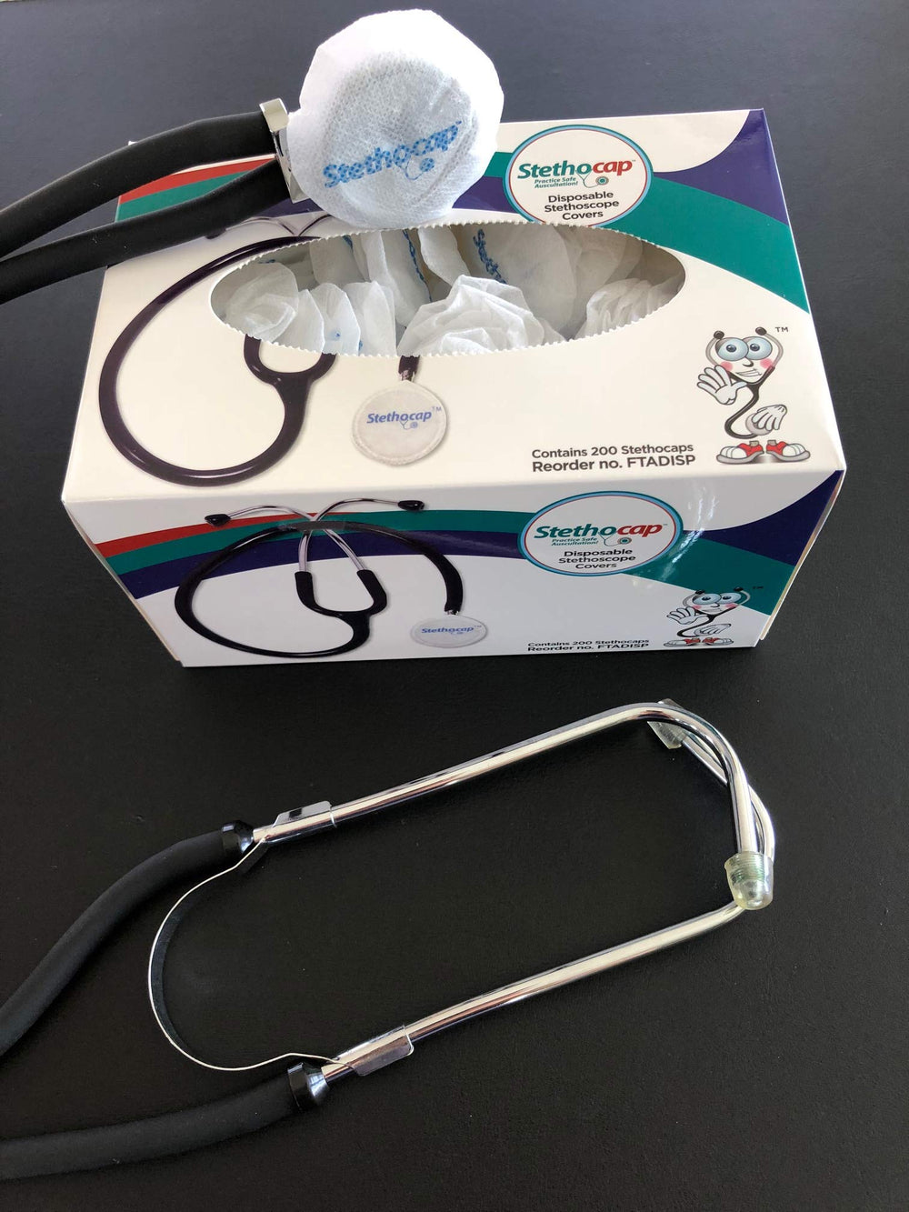 Stethocap Disposable Stethoscope Covers Box Of 200 Covers. By