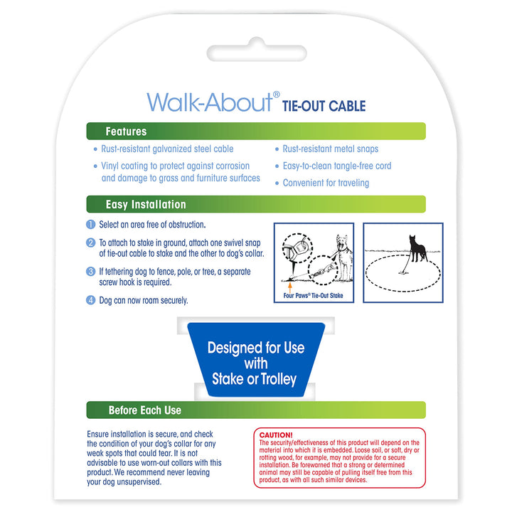 Medium Weight Dog Tie Out Cable