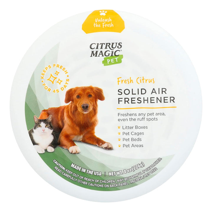 Pet Odor Eliminator Solid Air Freshener, Fresh Citrus, 8-Ounce, Pack of 1