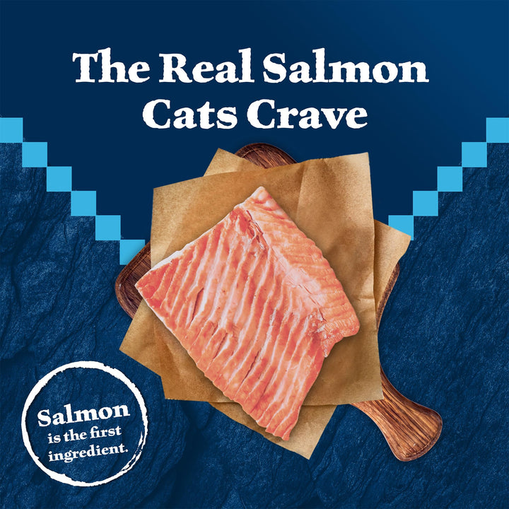 Wilderness Natural Adult Dry Cat Food, High-Protein and Grain-Free Diet, Supports Healthy Muscle Development and a Healthy Immune System, Salmon, 5-lb Bag