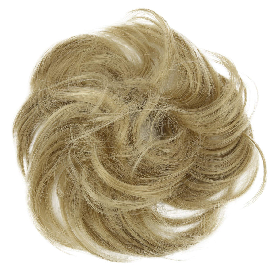 Prettyshop Scrunchie Bun Up Do Hair Piece Hair Ribbon Ponytail Extensions Wavy Curly Or Messy Various Colors (Blonde 25)
