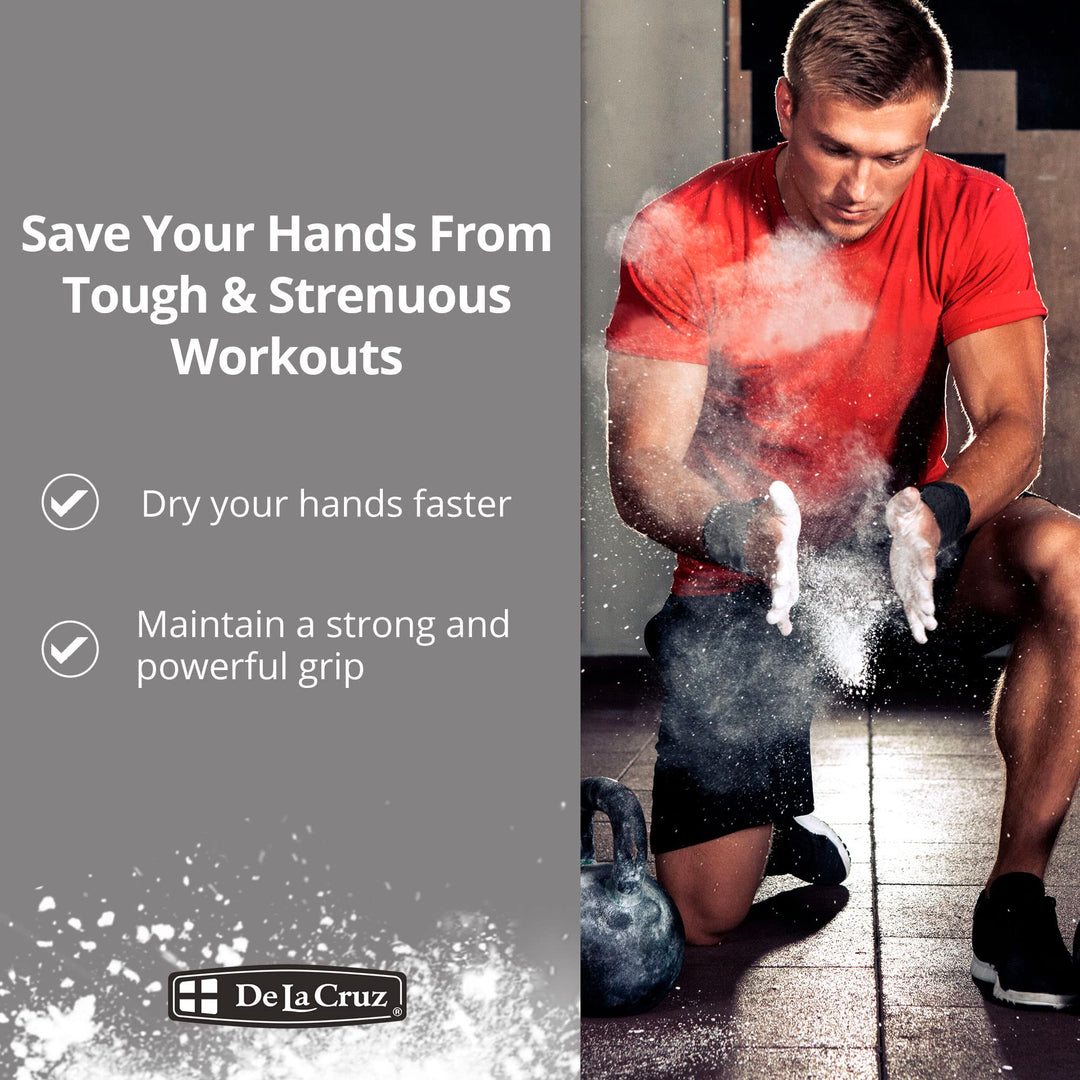 Magnesium Carbonate Gym Chalk - Weightlifting, Gymnastics and Rock Climbing Chalk - 1 Block