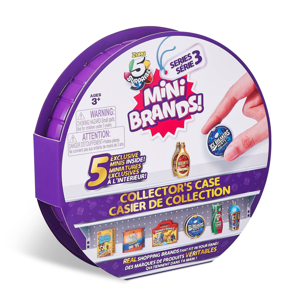 Mini Brands Series 3 Collector's Case - Store & Display 30 Minis with 5 Exclusive Minis by ZURU, Multi