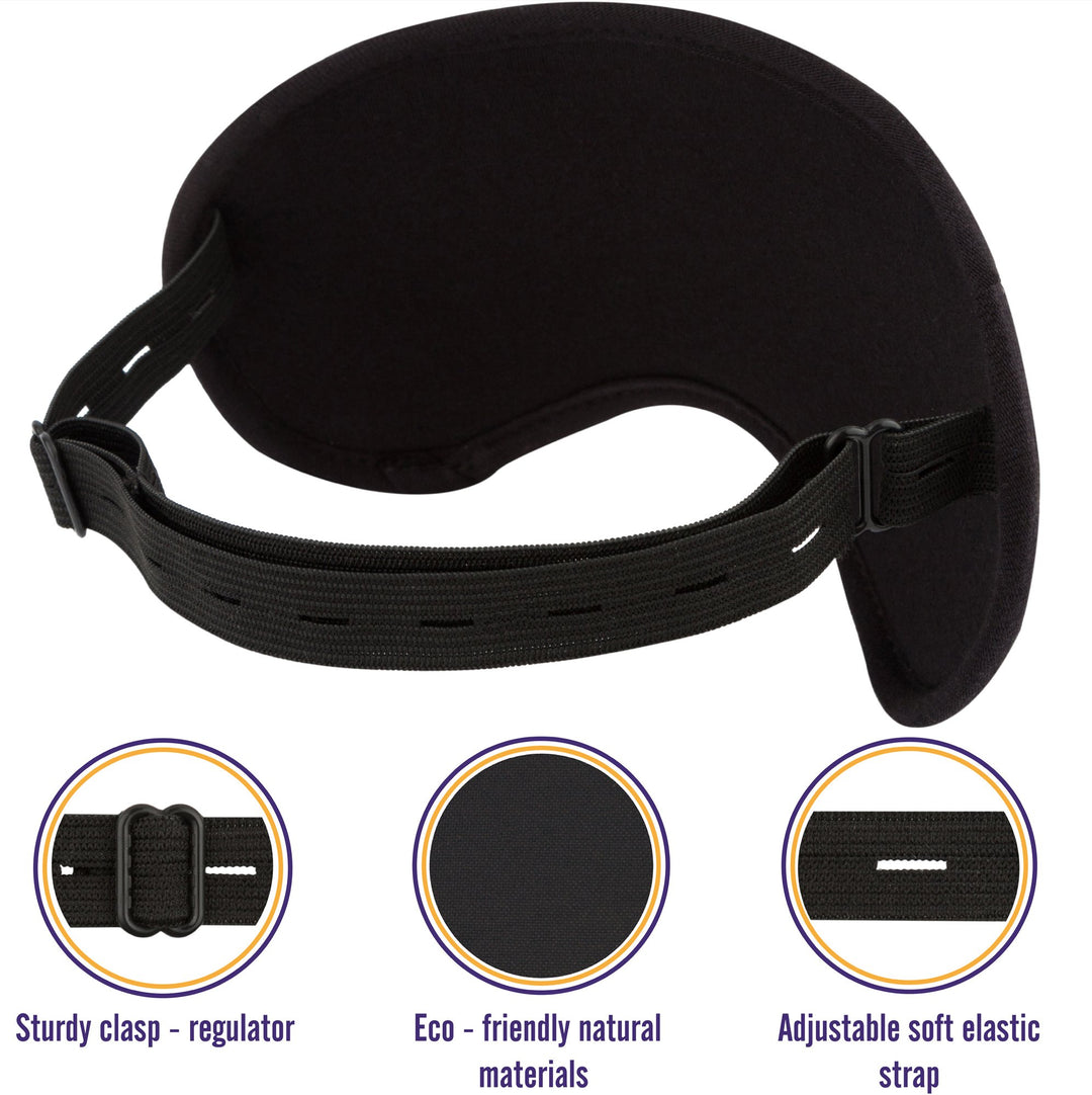 Sleep mask Sleeping mask for Women Men Eye mask for Sleeping (Black)