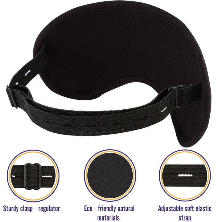 Sleep mask Sleeping mask for Women Men Eye mask for Sleeping (Black)