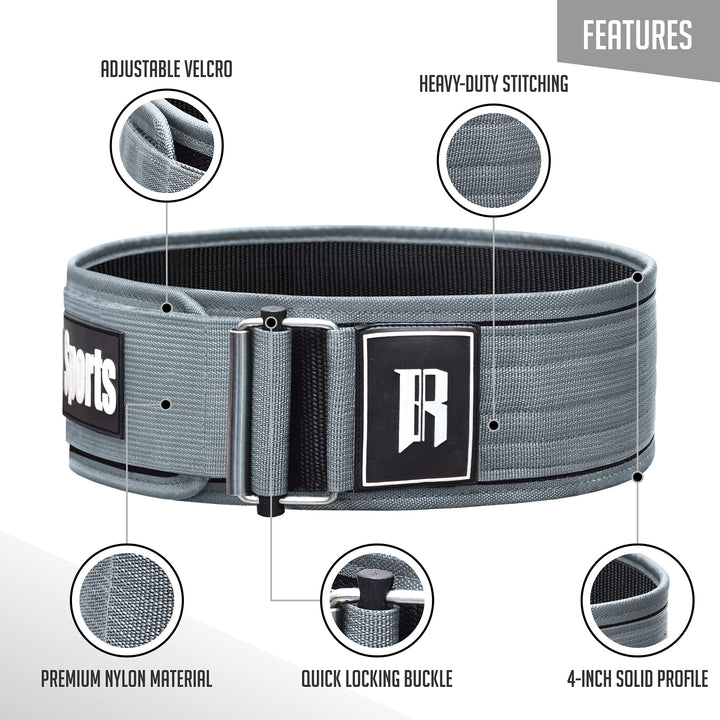 Quick Locking Weight Lifting Belt Lifting Belt Men - Workout Belts For Men - Weight Lift Belt - Women Weight Lifting Belt - Belt For Gym Men Accessories - Deadlifting Belt - Power Lifting Belt For Men
