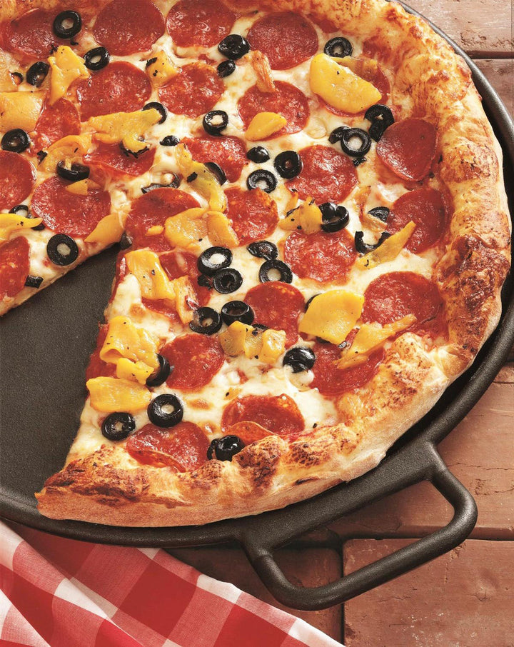 Cast Iron Pan, 14 Inches, Black, 1 Piece