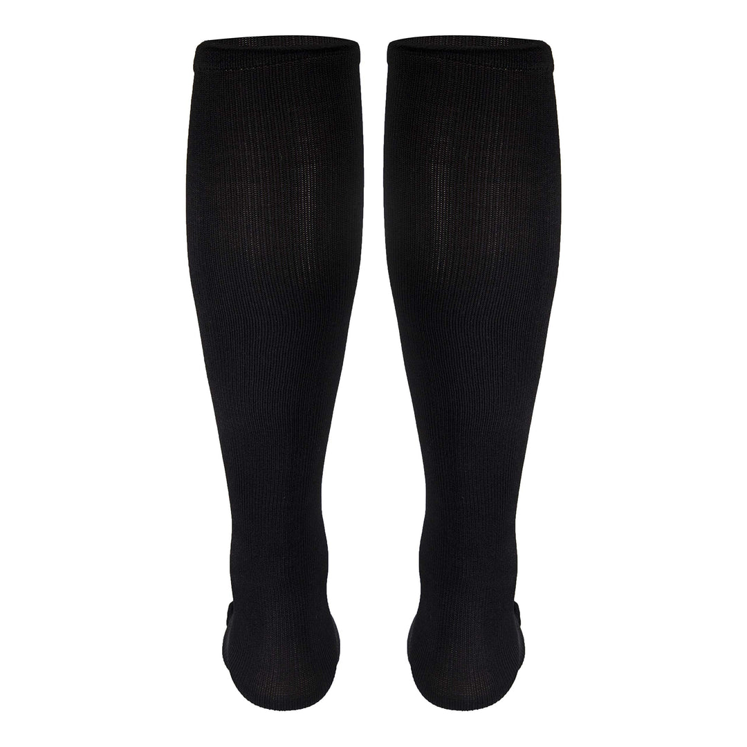 Black , Large : Truform Men's Knee High 30-40 mmHg Compression Dress Socks, Black, Large