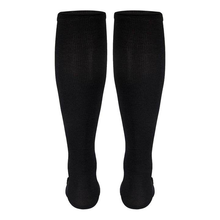 Black , Large : Truform Men's Knee High 30-40 mmHg Compression Dress Socks, Black, Large