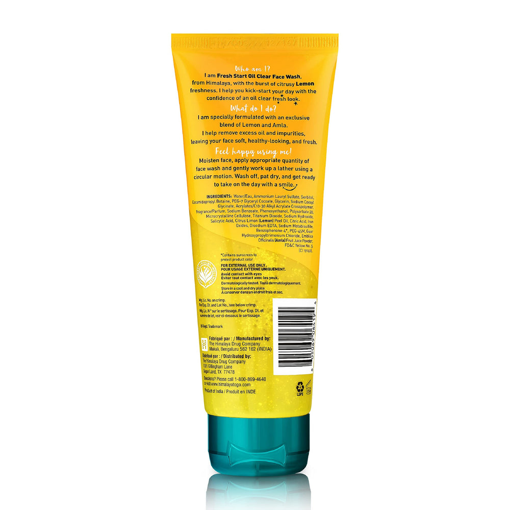 Fresh Start Oil Clear Face Wash, Lemon, 100ml