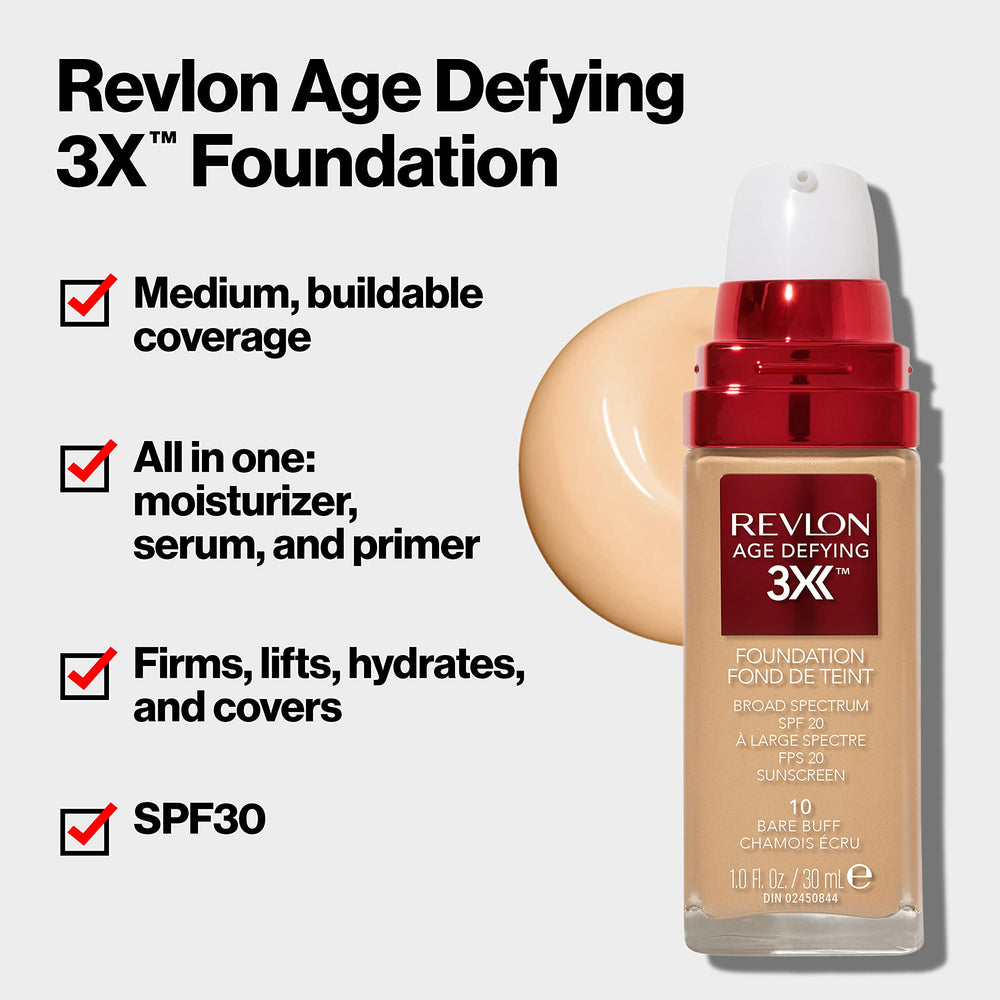Revlon Age Defying Firming and Lifting Makeup, Medium Beige