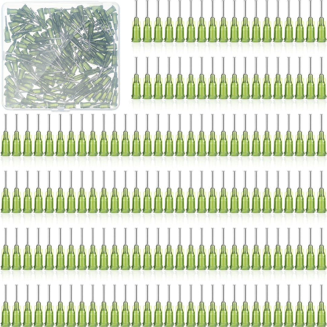 150 Pieces Industrial Blunt Tip 14G 1/2 Inch with Luer Connector Dispensing Needles Adhesive Glue Dispensing Blunt Tip