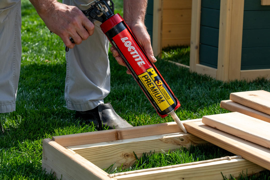PL Premium Polyurethane Construction Adhesive, Versatile Construction Glue for Wood, Concrete, Stone, Metal & More- 10 fl oz, Cartridge, 12 Pack