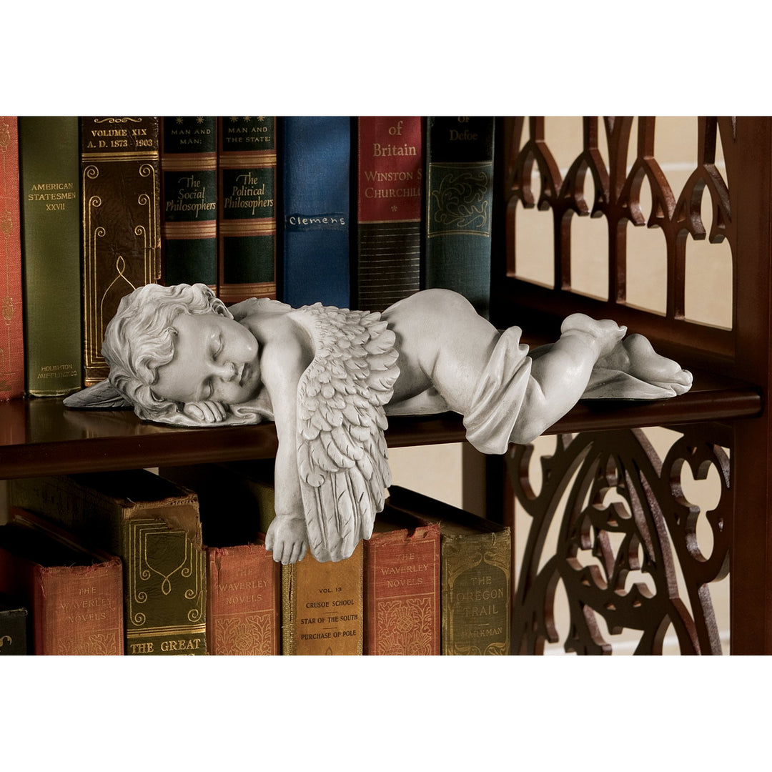 Sleepy Time Baby Angel Napping Shelf Sitter Statue, 13 Inch, Single