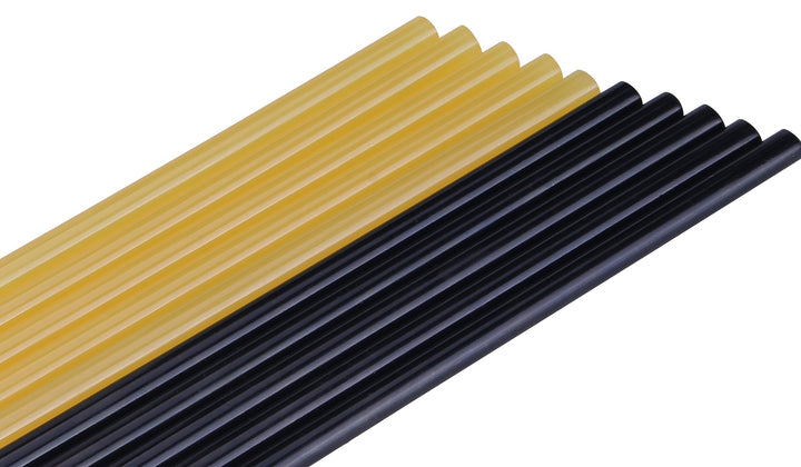 Paintless Dent Removal Glue Sticks Hot Glue Sticks Paintless Dent Repair Tool for Car Repair Dent Remover Tool Set - 5 PCS Black & 5 PCS Yellow