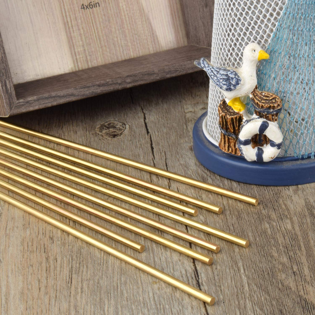 6 PCS 5/32 Brass Rods Brass Round Rod Brass Round Stock Brass Solid Round Rod Lathe Bar Stock 5/32 Inch in Diameter 12 Inch in Length,C27400