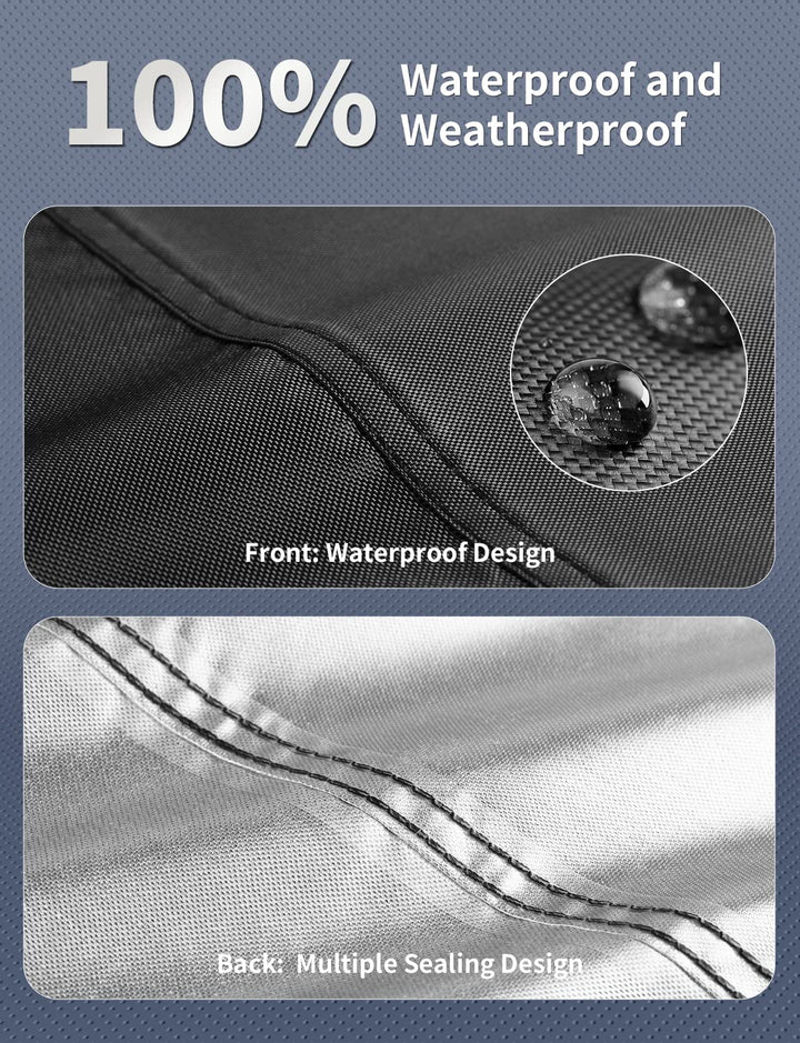 Patio Furniture Covers 96x64x40 inch Outdoor Furniture Covers Waterproof Windproof Anti-UV Rectangular Fits for 6-12 Seats