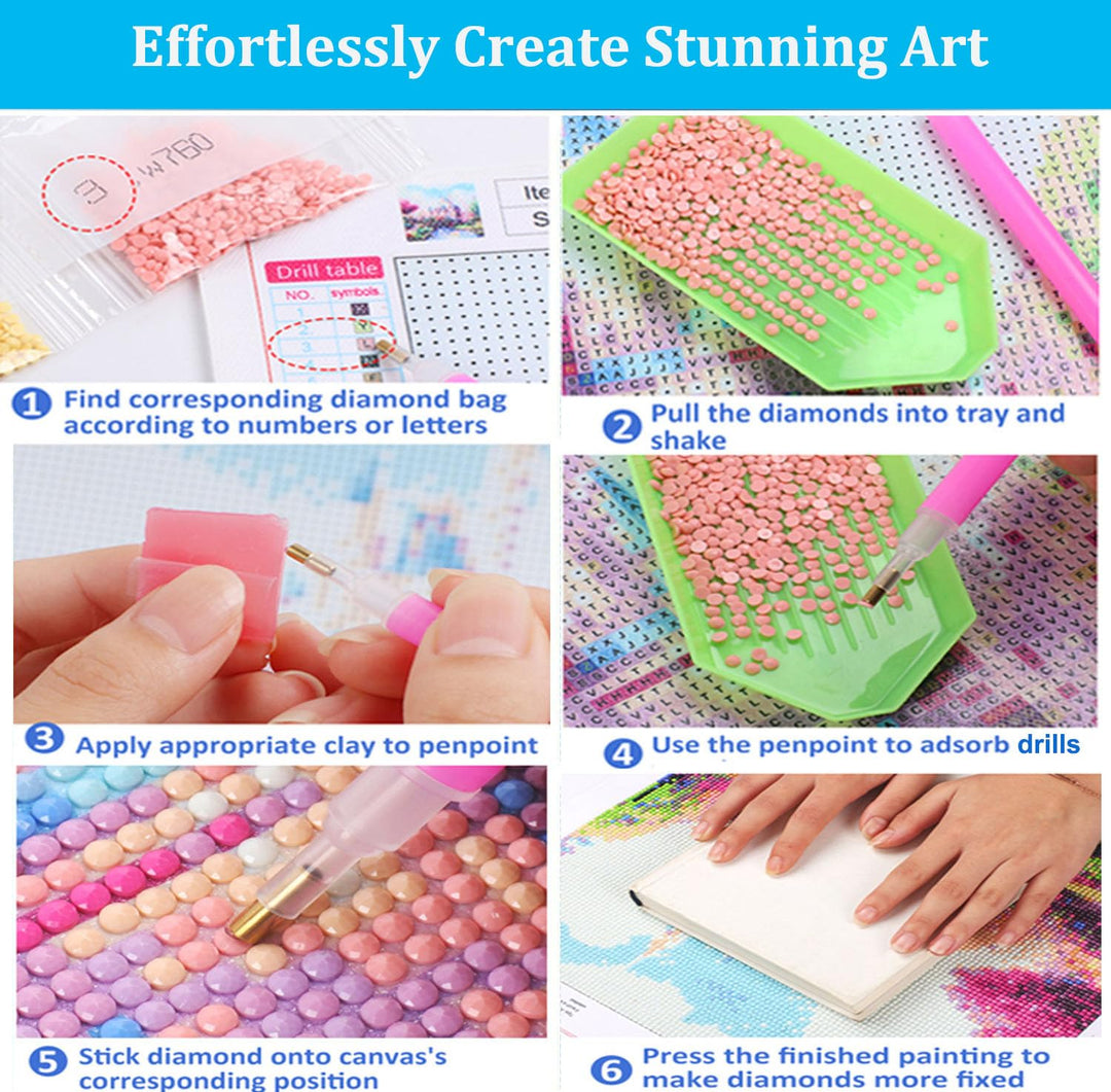 DIY Extra Large Size 5D Diamond Painting Kits for Adults 16x31.5Inch Round Full Drill Diamond Embroidery Dotz Kit Home Wall Art Decor- Native American Indian Woman