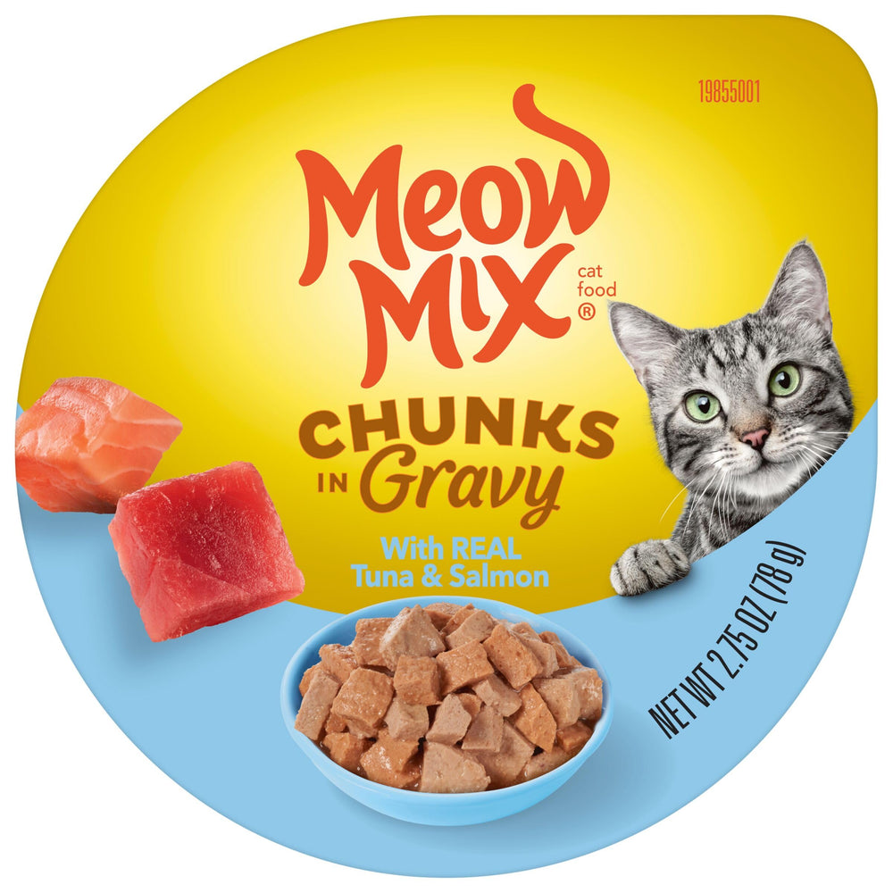 Seafood Favorites Chunks in Gravy Wet Cat Food Variety Pack, 2.75 Ounce (Pack of 12)