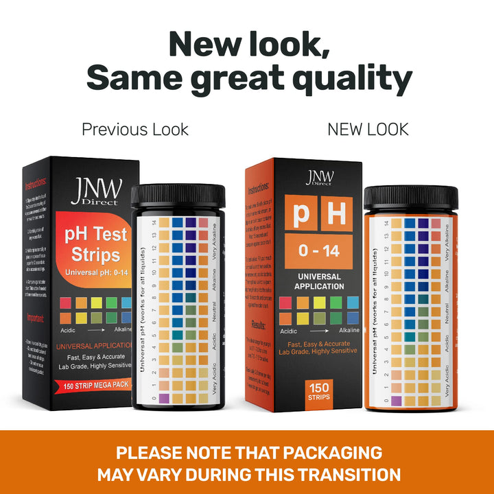 Universal pH Test Strips (0-14) - pH Tester Strips Kit with e-Book - 150 Quick and Easy pH Testing Strips - Ultimate pH Balance Test Strips Kit - 150 Strips