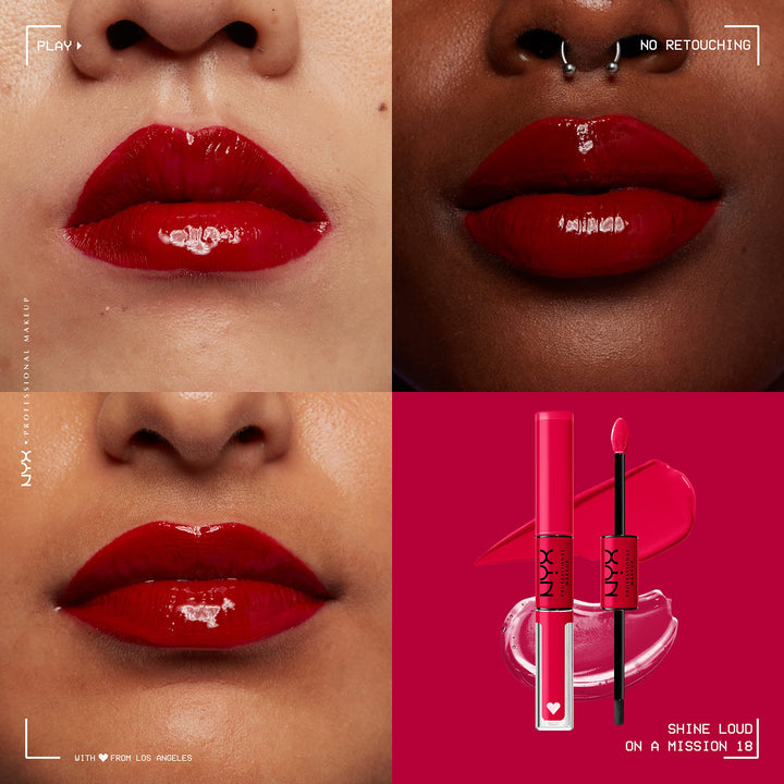 PROFESSIONAL MAKEUP Shine Loud, Vegan High-Shine Long-Lasting Liquid Lipstick - On A Mission