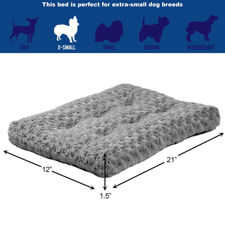 Deluxe Dog Beds | Super Plush Dog & Cat Beds Ideal for Dog Crates | Machine Wash & Dryer Friendly, 1-Year Warranty