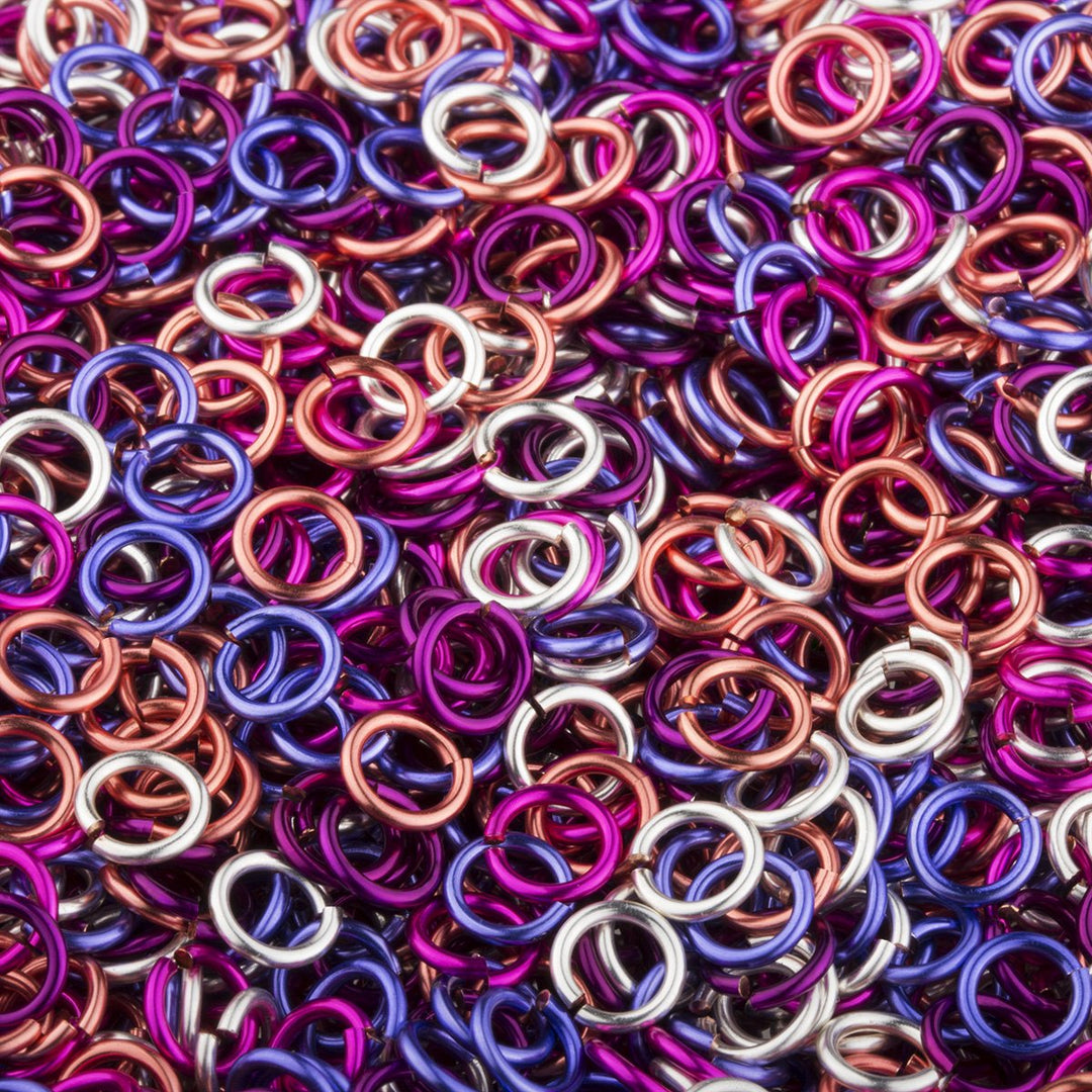 18-Gauge 3.5mm Berry Me Enameled Copper Jumpring Mix - 1 Oz