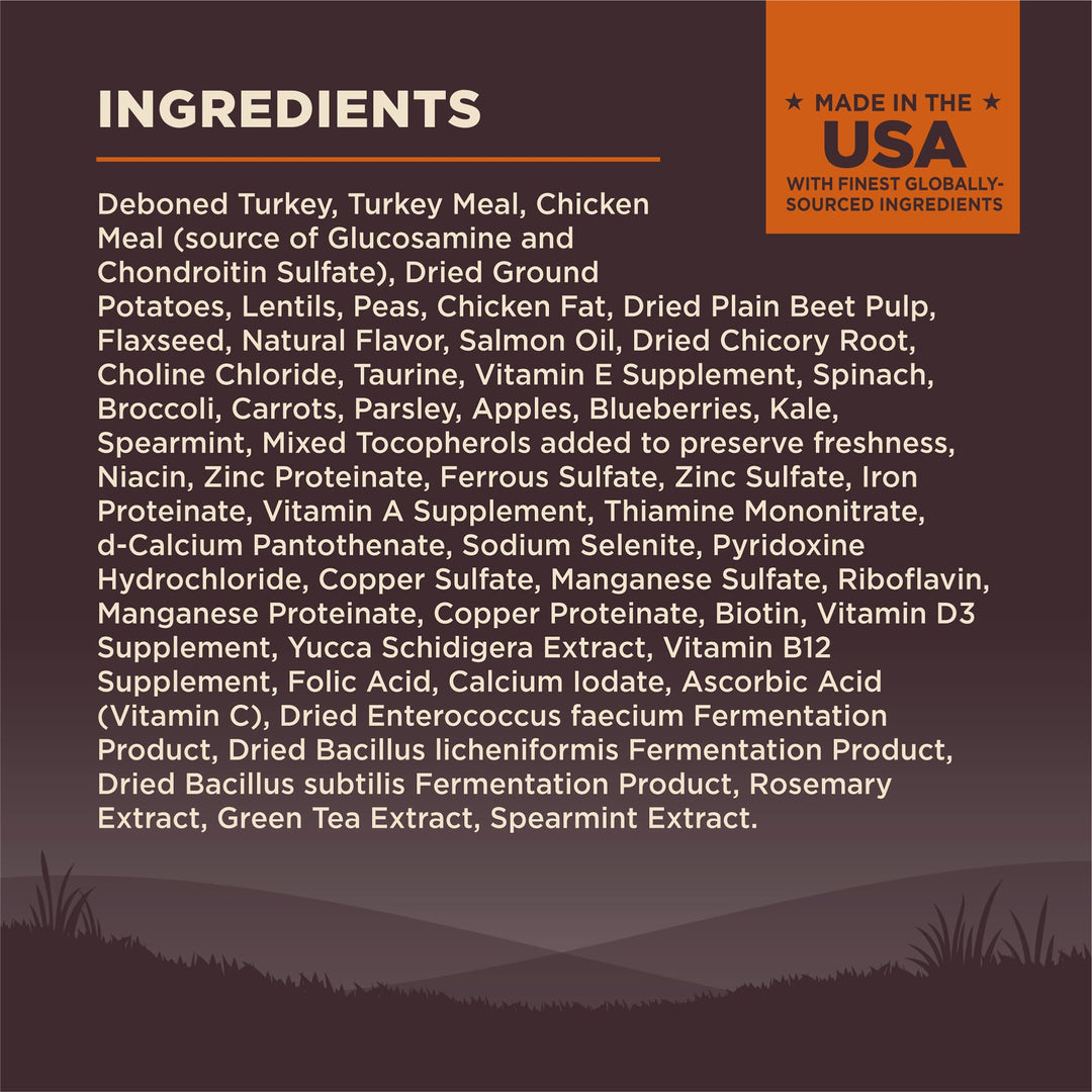 CORE Dry Dog Food, Small Breed, Grain-Free, High Protein, Natural, Original Turkey & Chicken Recipe, (12-Pound Bag)