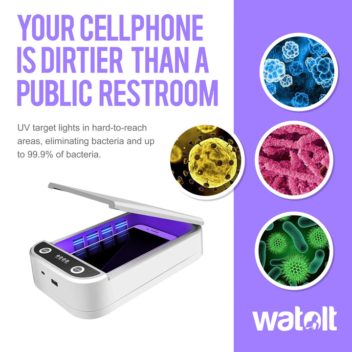UV Light Sanitizer - Cell Phone Sanitizer Cleaner Box for Smartphone iPhone