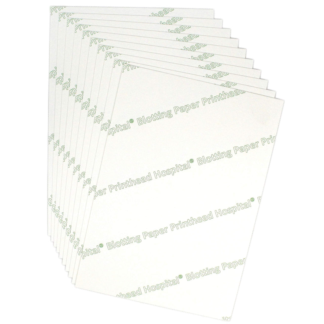 Heavyweight Blotting Paper for Flower Press, Calligraphy and Inkjet Printer Cleaning | 8x6 (10 Absorbent Paper Sheets) Blank Blotter Paper | Highly Absorbent Paper