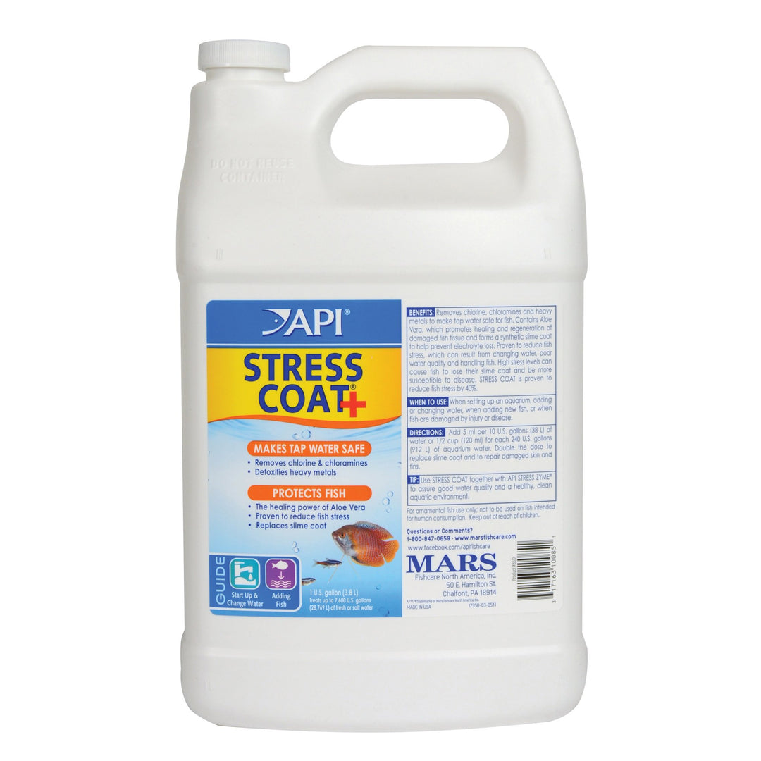 STRESS COAT Aquarium Water Conditioner 1-Gallon Bottle, Model Number: 317163100851