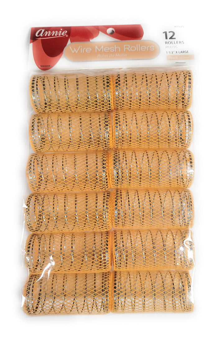 1-1/2 XL Wire Mesh Hair Rollers - 12 Pcs.