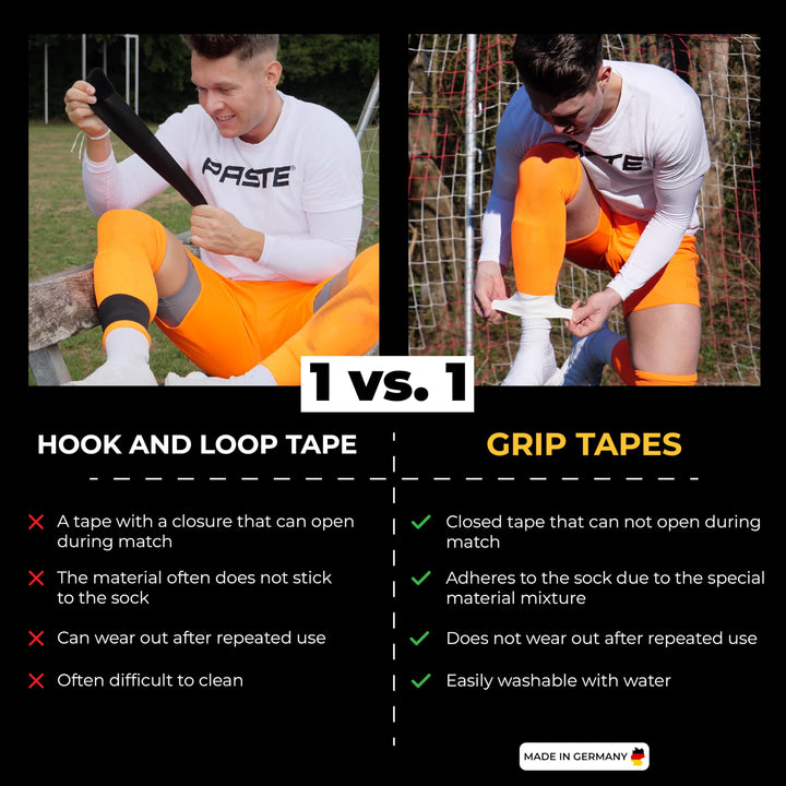 ® Shin Guard Straps Soccer Silicone for Adult, Men, Women, Kids, Children & Youth Black - Shinguard Holders & Stays - Ankle Grip Tapes - shin-Guard Stay, Tape & Bands as Football Accessories