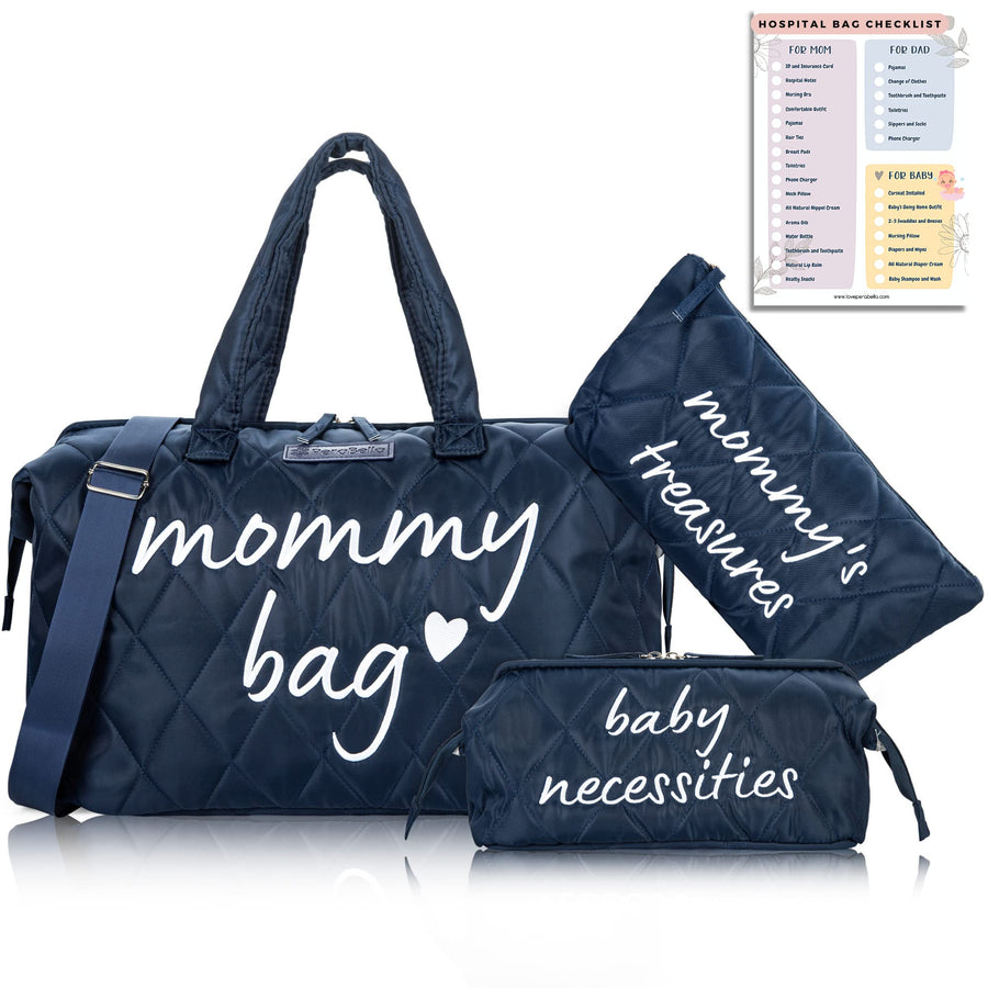 Mommy Bag for Hospital, Mom Bag Diaper Bag Tote, Mommy Hospital Bag, Maternity Bag for Hospital, Baby Shower Momma Diaper Bag